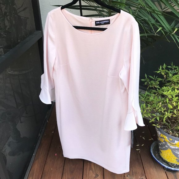 Karl Lagerfeld Dresses & Skirts - KARL LAGERFELD PARIS | Scuba Crepe Tulip Sleeve Sheath Dress - 14